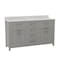 Flash Furniture Vega 60 Inch Double Vanity w/2 Sinks, 2 Storage Cabinets w/Soft Close Doors and 6 Drawers, Gray FS-BN-2-60-GY-GG - alternate 6
